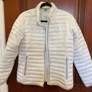 Eddie Bauer White Puffer Jacket